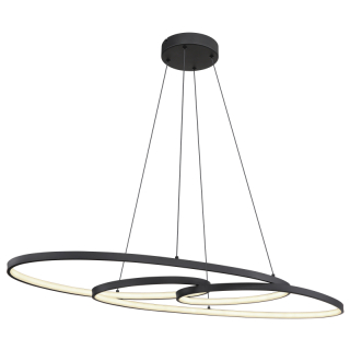 SPIRA závesné svietidlo čierne LED 39W/CCT, 120x100x36cm