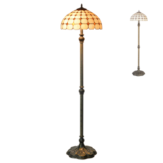 TIFFANY vitrážna stojanová lampa 2xE27/60W č.144