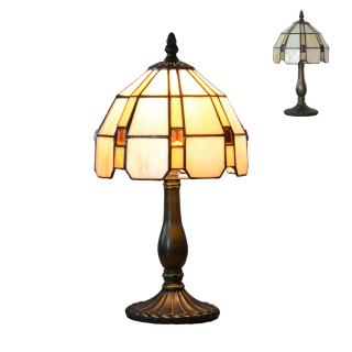 TIFFANY vitrážna stolná lampa 1xE14/40W, výška: 32cm