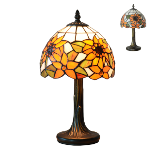 TIFFANY vitrážna stolná lampa malá 1xE14/40W č.88