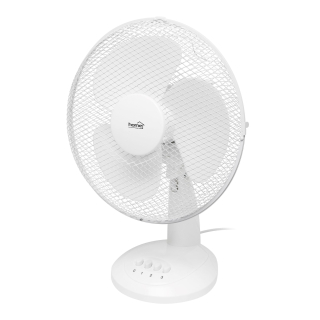 Stolný ventilátor biely 40W, priemer 30cm