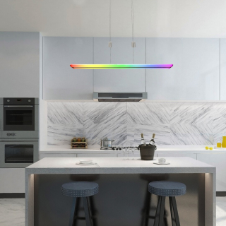 TEMPERIUS závesné SMART svietidlo LED/24W výška: 80-150cm + diaľkové ovládanie