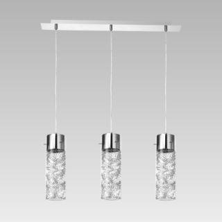TESSA visiaci luster strieborný 3xGU10/50W
