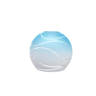 Náhradné tienidlo priemer 16cm, montážny otvor: 4,7cm modro-biele