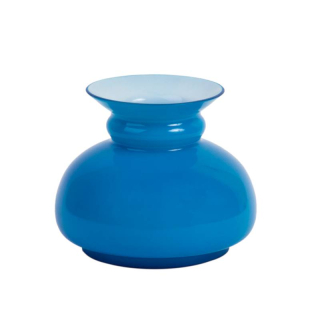 Sklenené tienidlo priemer 10cm petrolejkové tmavo modré