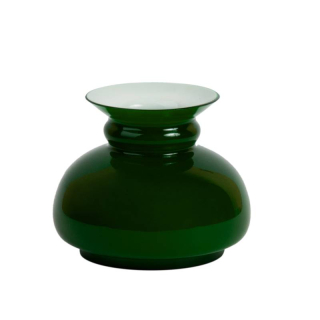 Sklenené tienidlo priemer 10cm petrolejkové zelené
