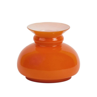 Sklenené tienidlo priemer 10cm petrolejkové oranžové