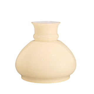 Náhradné tienidlo priemer 14,5cm petrolejkové béžové lesklé