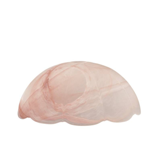 Sklenené tienidlo číre s hnedým alabastrom s otvorom pre závit E27 (4,2cm) priemer: 35cm