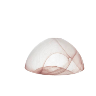 Sklenené tienidlo alabastrové hnedé pre závit E27 (42mm), priemer 30cm 