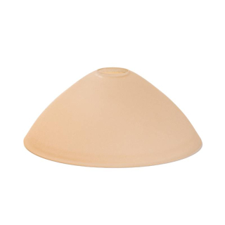 Sklenené tienidlo montážny otvor pre závit E14 (30mm) béžové, priemer: 17,5cm 