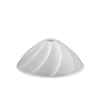 Sklenené tienidlo montážny otvor pre závit E14 (30mm) matné, priemer: 17,5cm 