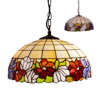 TIFFANY vitrážové závesné svietidlo 2xE27/60W č.103