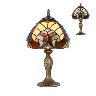 TIFFANY vitrážna stolná lampa 1xE14/40W, výška: 36cm