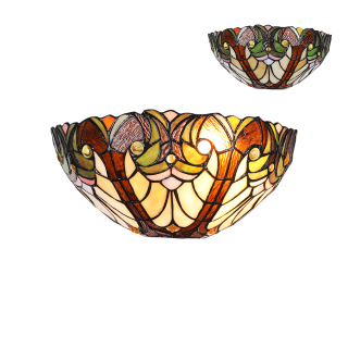 TIFFANY vitrážne nástenné svietidlo 1xE27/60W č.1703