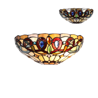 TIFFANY vitrážne nástenné svietidlo 1xE27/60W č.1707