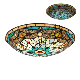 TIFFANY vitrážne stropné svietidlo 3xE27/40W č.1714