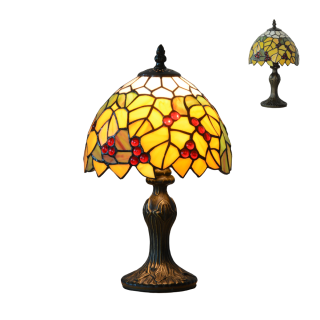 TIFFANY vitrážna stolná lampa malá 1xE14/40W č.69