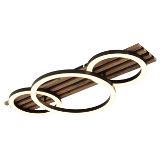 TISHA stropné svietidlo 3 kruhy LED 24W LED 3000K 62x30cm