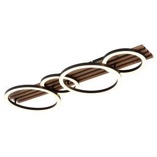 TISHA stropné svietidlo 4 kruhy LED 30W LED 3000K 86x30cm