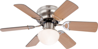 UGO stropný ventilátor so svetlom 1xE27/60W, buk/grafit