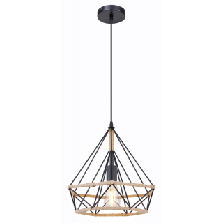 ULLEU visiaci luster kov/lano 1xE27/60W priemer 38cm