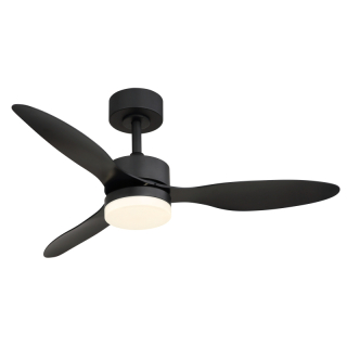 BLACKWELL stropný ventilátor čierny so svetlom LED 20W/2700-6500K + diaľkové ovládanie