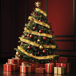 Svietiaca vianočná stuha zlatá 50LED teplá biela, 8 režimov svietenia+časovač, 5m, na batérie