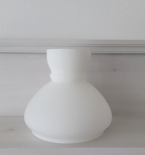 Náhradné tienidlo priemer 19,8cm petrolejkové biele matné
