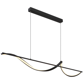 VIOLINO závesné svietidlo čierne LED 24W LED 3000K, 150x120x20cm