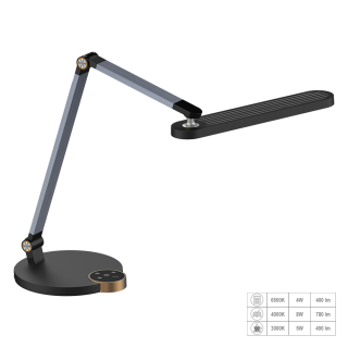 VIVID dotyková stolná lampa so stmievačom tmavo sivá LED/10W 3000-4000-6500K