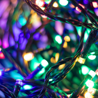 Vonkajšia reťaz 240 LED farebná, 8 svietiacich režimov, časovač, 24m