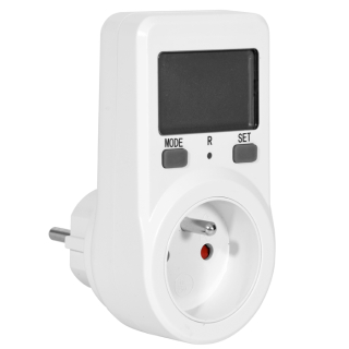 WATT METER zásuvka na meranie spotreby elektrickej energie spotrebičov, IP20