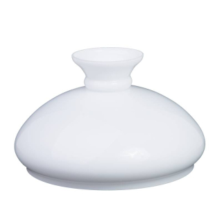 Náhradné tienidlo priemer 30cm petrolejkové lesklé biele