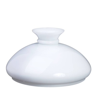 Náhradné tienidlo priemer 40cm petrolejkové lesklé biele