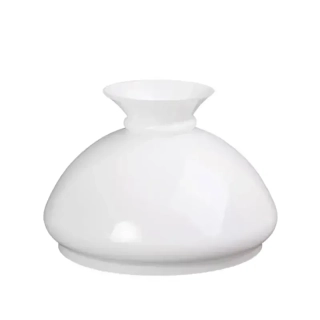 Náhradné tienidlo priemer 18,9cm petrolejkové biele opálové