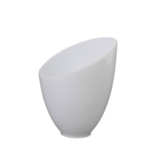 Náhradné tienidlo pre závit E27 (42mm) lesklé biele, priemer: 12,4cm 