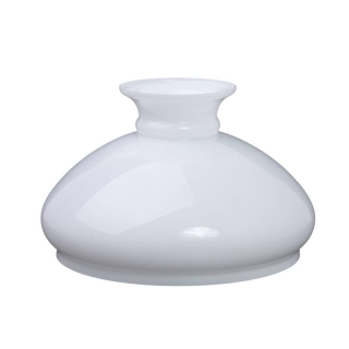 Náhradné tienidlo priemer 27,5cm petrolejkové lesklé biele