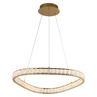 MIST krištáľový závesný luster 1xLED/43W/4000K, priemer 60cm