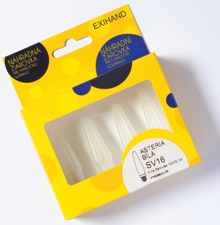 ASTERIA biela matná žiarovka 14V/0,1A, krabička: 4ks