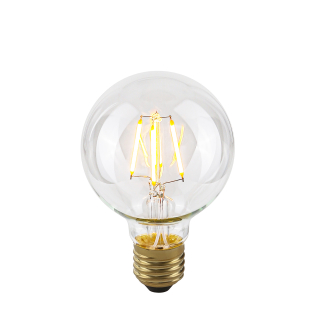Dekoratívna LED žiarovka G80 číra E27/4W/2200K/400lm