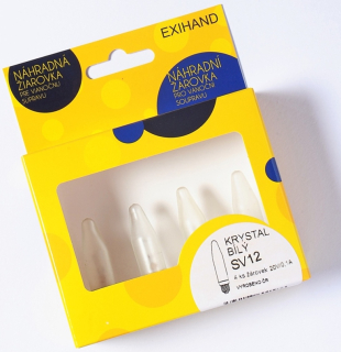 Kryštál biela (matná) žiarovka 20V, blister 4ks