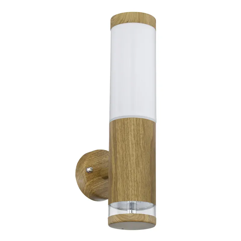JAICY vonkajšie nástenné svietidlo imitácia dreva 1xE27/15W + 1xLED/1,2W/3000K IP44
