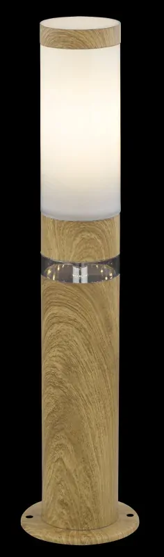 JAICY vonkajší stĺpik 50cm imitácia dreva 1xE27/15W + 1xLED/1,2W/3000K IP44