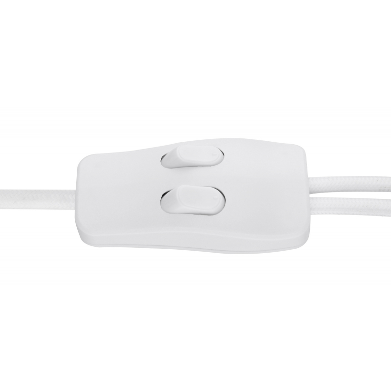 JOWITA stojanová lampa kov/drevo/keramika bielo-čierna 2xE27/40W, výška: 168cm