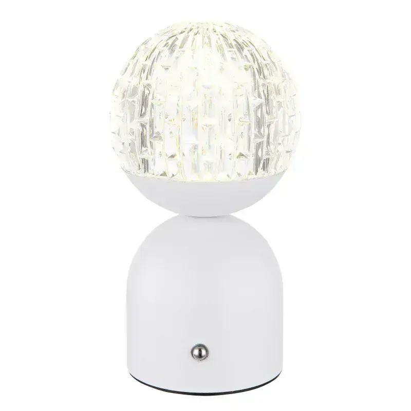 JULSY dekoračná stolná lampa stmievateľná biela/číra LED/2,5W/12V, 2700-6500K
