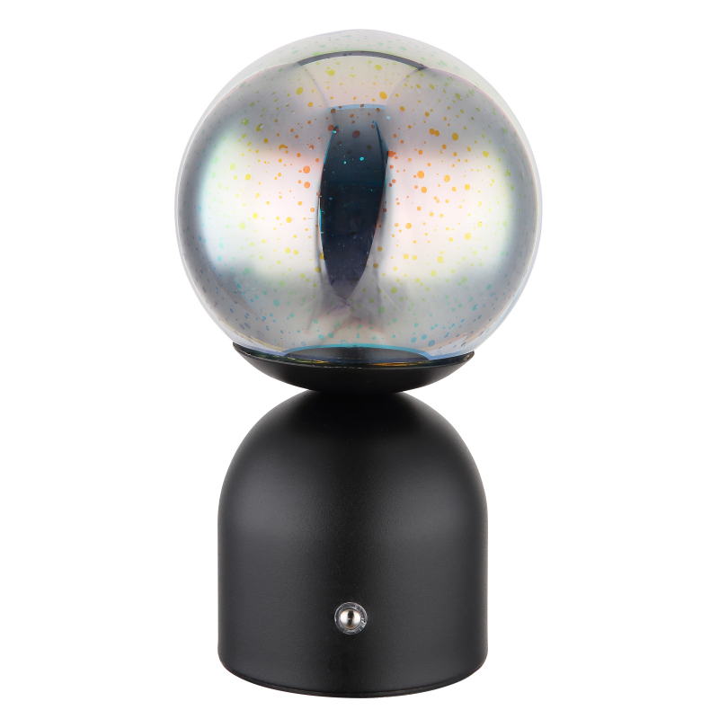 JULSY dekoračná stolná lampa stmievateľná čierna/číra 3D LED/2,5W/5V, 2700-6500K