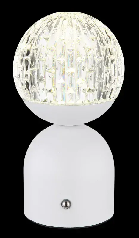 JULSY dekoračná stolná lampa stmievateľná biela/číra LED/2,5W/12V, 2700-6500K