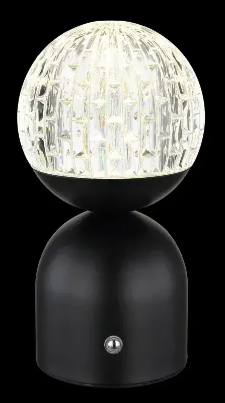 JULSY dekoračná stolná lampa stmievateľná čierna/číra LED/2,5W/12V, 2700-6500K