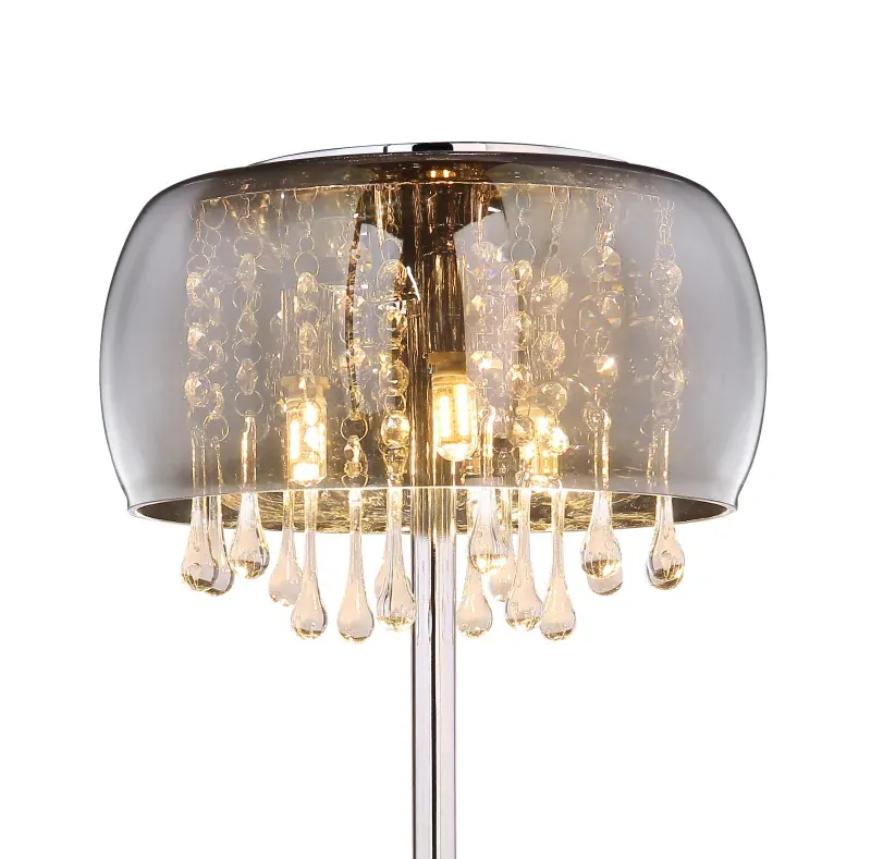 KALLA nočná lampa chrómová/dymová 3xG9/28W, výška: 40cm